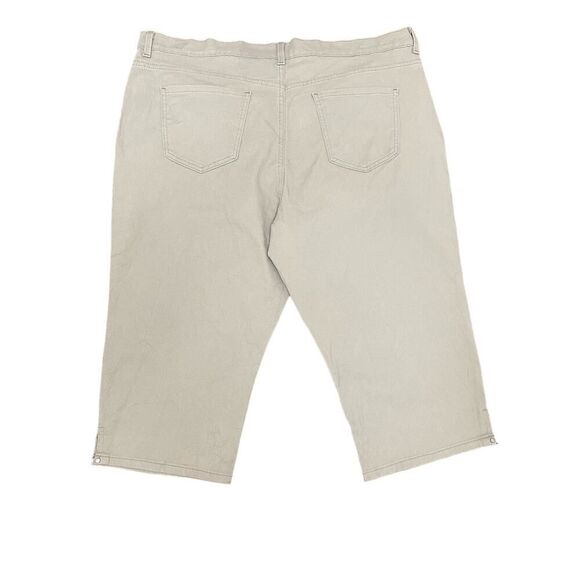 Gloria Vanderbilt Amanda Capri All Around Slimming Effect Green Plus Size 20W - Picture 2 of 9